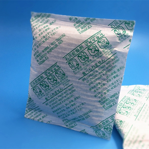 Lime desiccant - reticulated paper